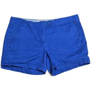 Tommy Hilfiger Chino Shorts Women's Size 8 Royal Blue Cotton